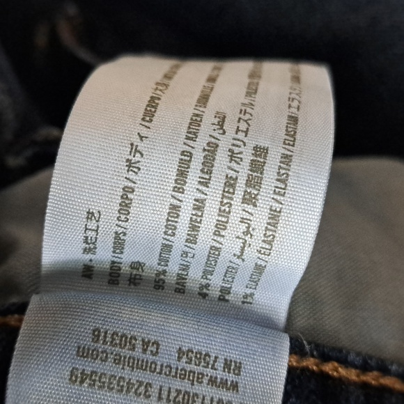 Hollister skinny epic flex mid rise medium rinse light whiskering sz29/30 - Picture 12 of 13